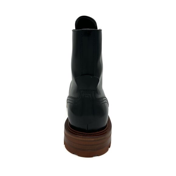 ALEXANDER MCQUEEN patent-leather lace up boots - Picture 2 of 6